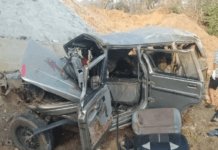 ఘోర రోడ్డు ప్రమాదం ఒకరు మృతి