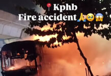 Fire Accident at Kphb!!!!