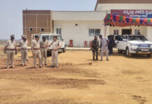 కన్నెపల్లి పోలీస్ స్టేషన్ భవనం నిర్మాణ పనులను పరిశీలించిన సీపీ