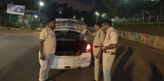 పెద్దపల్లి వ్యాప్తంగా పోలీసుల విస్తృత తనిఖీలు.