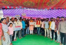 విద్యుత్ ఆర్టిసన్లకి సంగీభవం తెలిపిన రఘునాథ్ వెర్రబెల్లి