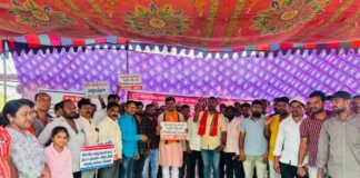 విద్యుత్ ఆర్టిసన్లకి సంగీభవం తెలిపిన రఘునాథ్ వెర్రబెల్లి