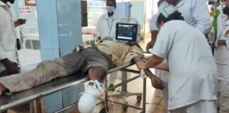 భార్యా మరో యువకునితో లేచిపోయిందని కాలు నరుక్కున్న యువకుడు.