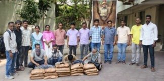 ₹. 50 లక్షల విలువైన గంజాయి పట్టివేత – నలుగురు అరెస్ట్.|