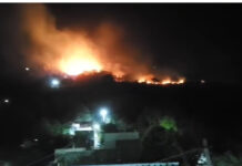 బసినికొండలో అగ్ని ప్రమాదం – ఆకాశాన్ని తాకుతున్న మంటలు.