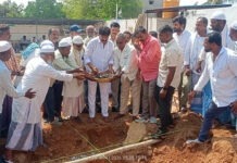 పుంగనూరు నియోజకవర్గం : మసీదు నిర్మాణానికి భూమి పూజ చేసిన ఎమ్మెల్యే