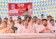 140వ మేడే వేడుకల్లో పాల్గొన్న మంచిర్యాల ఎమ్మెల్యే సాగరన్న