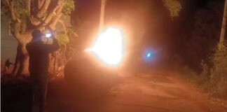 హోంగార్డుల గొడవలో కారు దగ్ధం: పోలీసుల విచారణ