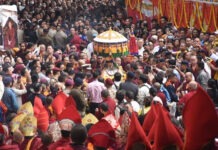 Enshrinement of Fourth Dodrupchen Rinpoche’s Kudung