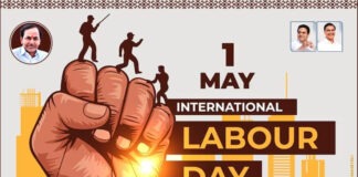 కార్మికులకు మే డే శుభాకాంక్షలు తెలిపిన మాజీ ఎమ్మెల్యే గణేష్ బిగాల