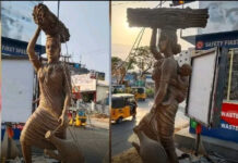 మదర్స్ డే రోజున వరంగల్ జిల్లాలోని మలుగు రోడ్ జంక్షన్ వద్ద విగ్రహావిష్కరణ