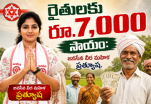 రైతులకు రూ.7,000 సాయం: జనసేన వీర మహిళ ప్రత్యూష.|