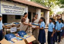 Vidyadeep Trust Distributes Educational Kits in Anida|