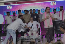 హనుమకొండ కు చేరుకున్న హరీష్ రావు ఘన స్వాగతం పలికిన పార్టీ నాయకులు…..