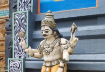 మదనపల్లెలో ద్వారపాలకుడి విగ్రహం ధ్వంసం.|