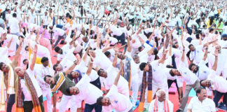 హైదరాబాద్ పరేడ్ గ్రౌండ్స్లో ఘనంగా ‘యోగా పుష్కర వైభవం’|