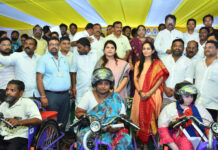 నంద్యాల జిల్లాలో దివ్యాంగులకు సహాయ పరికరాల పంపిణీ|