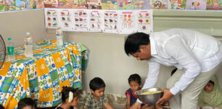 యర్రగొండపాలెం అంగన్వాడీలో ఎరిక్షన్ బాబు పారిశుధ్య సమీక్ష|