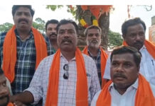 కాలువపై శివాజీ విగ్రహం ఏర్పాటు సబబు కాదు: వాల్మీకి సంఘాల.|