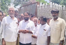శివాజీ మహారాజ్ విగ్రహావిష్కరణ ఏర్పాట్ల పరిశీలన చేసిన MLA