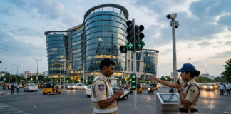 ట్రాఫిక్ నియంత్రణలో పోలీసుల సమర్థత|