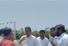 విజయోత్సవ సభ ఏర్పాట్ల పరిశీలనలో సుగవాసి ప్రసాద్ బాబు|