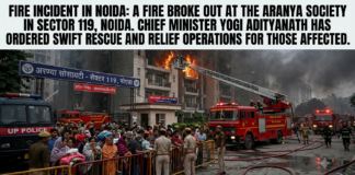 Major Fire Erupts at Noida’s Aranya Society|