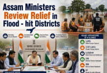 Assam Ministers Review Relief in Flood-Hit Districts|