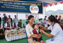 Mizoram Launches NID Pulse Polio Immunisation Drive|