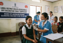 Lunglei Achieves 107% HPV Vaccination Target Success|