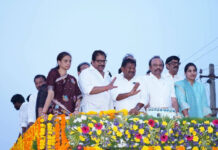 ఎన్టీఆర్, దామచర్ల విగ్రహాల ఆవిష్కరణలో పాల్గొన్న గొట్టిపాటి లక్ష్మి|