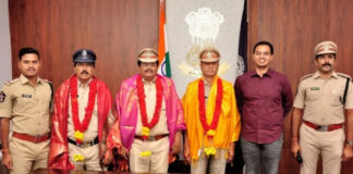 మదనపల్లి: రిటైర్డ్ పోలీసు అధికారులకు ఎస్పీ ఘన వీడ్కోలు.|