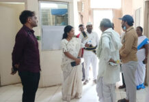 మార్కాపురం మండలం,గజ్జలకొండ ప్రాథ మిక ఆరోగ్య కేంద్రాన్ని తనిఖీ చేసిన|