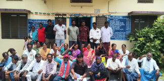 హుజూర్నగర్ ఆర్డీవో కార్యాలయం ఎదుట భూములు కోల్పోయిన రైతుల ధర్నా|