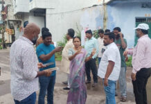 49వ డివిజన్లో నగర మేయర్ ఉమారాణి రమేష్ విస్తృత పర్యటన|