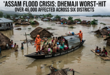 Critical Flood Situation Grips Six Districts in Assam|