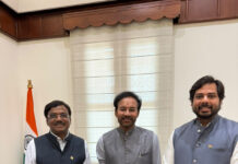 కేంద్ర మంత్రి కిషన్ రెడ్డితో ఎంపీ వంశీకృష్ణ, వివేక్ భేటీ|