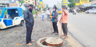నిజామాబాద్ – అండర్ గ్రౌండ్ డ్రైనేజ్ (UGD) లైన్కు సంబంధించిన మ్యాన్హోల్స్ అన్నీ బ్లాక్