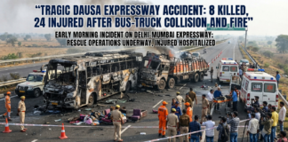 Tragic Bus-Truck Collision on Delhi-Mumbai Expressway|