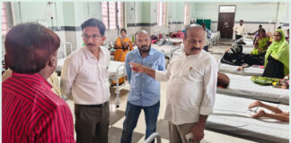 ఆసిఫాబాద్ సర్వజన ఆసుపత్రిలో అజ్మీరా శ్యామ్ నాయక్ పరిశీలన|