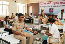 ఉన్న రోగుల కోసం తెలంగాణ పోలీసుల రక్తదాన శిబిరాలు|