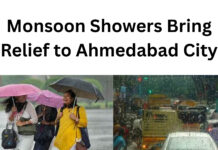 Monsoon Showers Bring Relief to Ahmedabad City|