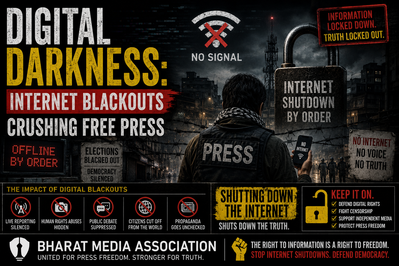 Digital Darkness: Internet Blackouts Crushing Free Press