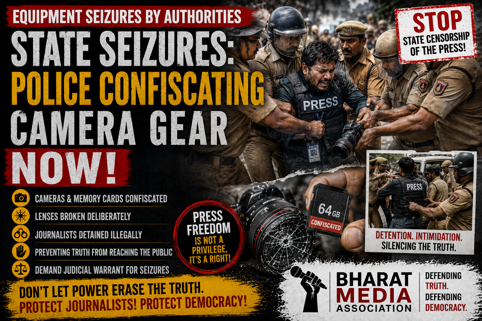 State Seizures: Police Confiscating Camera Gear Now