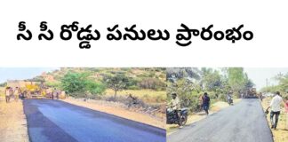 సీ సీ రోడ్డు పనులు ప్రారంభం|
