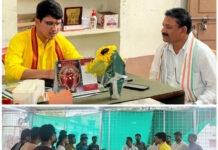 ఐటీడీఏ పీఓ మంద మకరందును కలిసిన మాజీ ఎమ్మెల్యే ఆత్రం సక్కు|