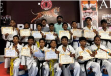 రాష్ట్ర కరాటే ఛాంపియన్షిప్లో పులినాడు విద్యార్థుల ప్రతిభ.|