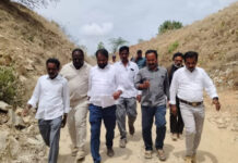 హంద్రీనీవా కాలువను పరిశీలించిన ఎమ్మెల్యే షాజహాన్ బాషా|