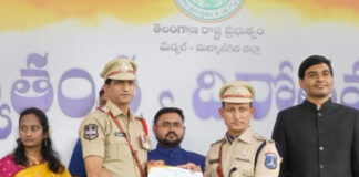 Inspector Prashanth Receives District Commendation.|