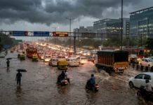 Delhi-NCR Sinks: Traffic Halted, WFH Advised|